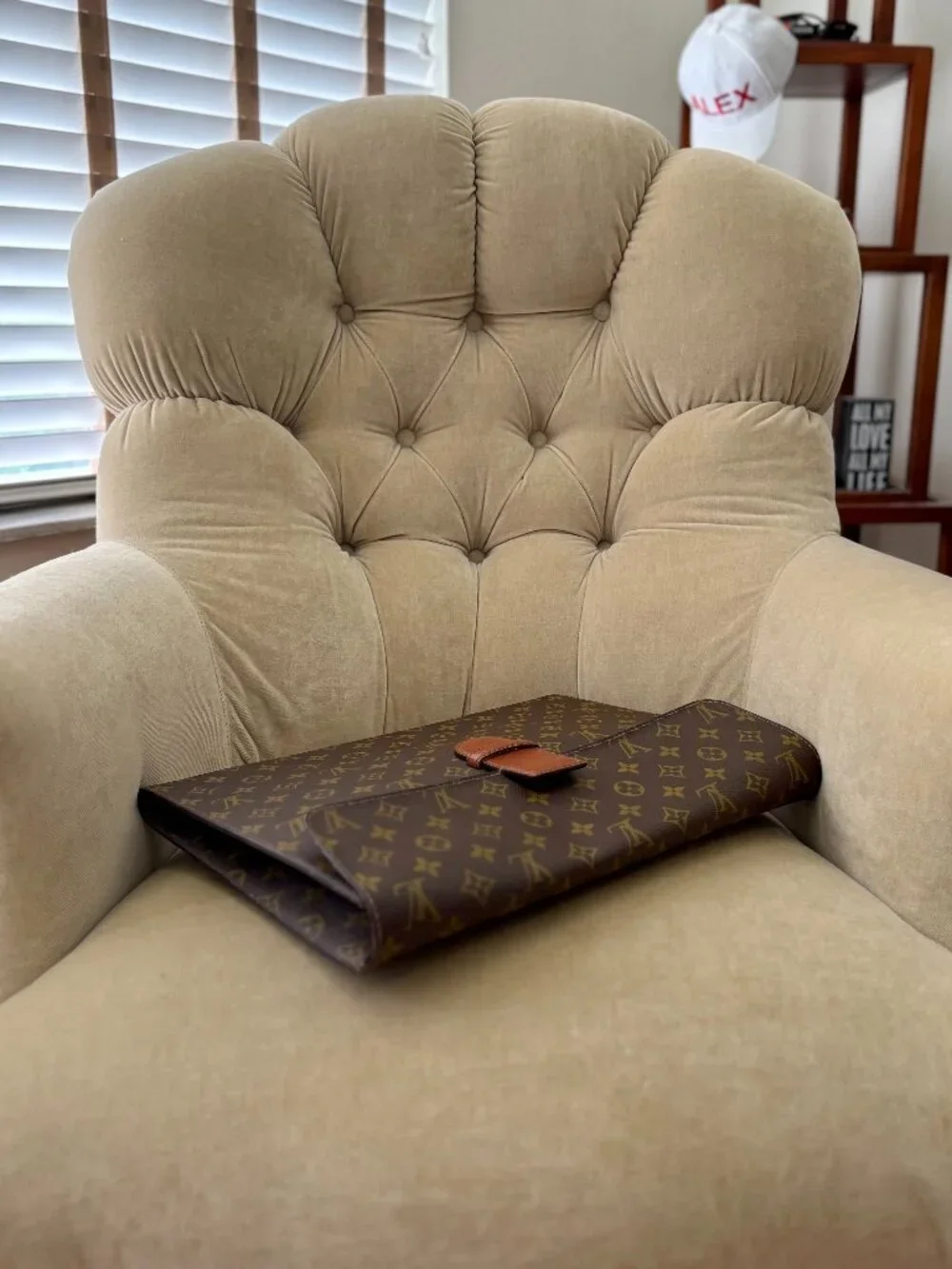 VTG Auth. LOUIS VUITTON  Monogram Poche Ministre Coated Canvas Document Case